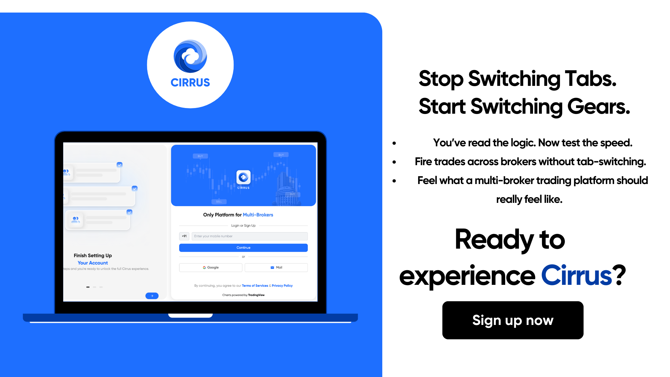 Cirrus - Multiroker trading platform built for traders - try for free now