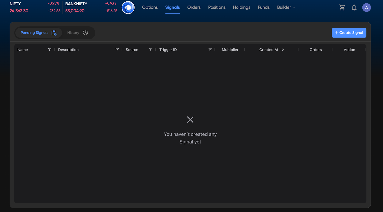 TradingView alert firing trades via multi-broker platform