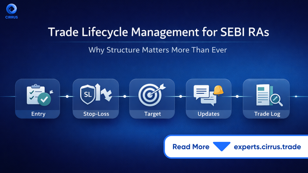 Trade lifecycle management for SEBI Research Analysts